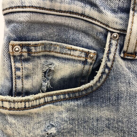 AMIRI Blue Skinny Distressed Jeans - Picture 5 of 16